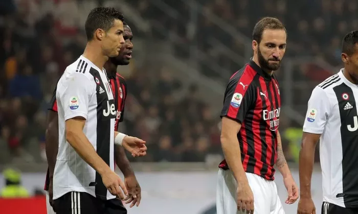 Ronaldo Higuain juventus milan Ronaldo Higuain juventus milan