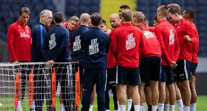 Norge landslaget møte lars lagerbäck