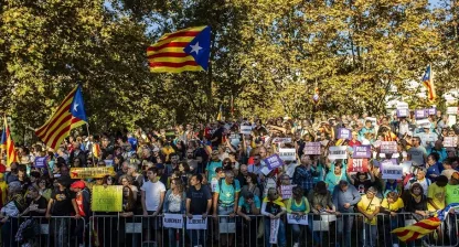 Catalanske protester i barcelona