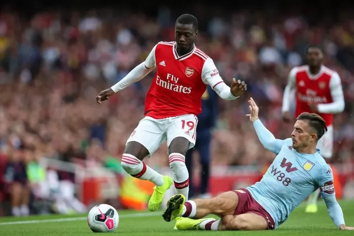 Pepe Grealish Arsenal Aston Villa Pepe Grealish Arsenal Aston Villa