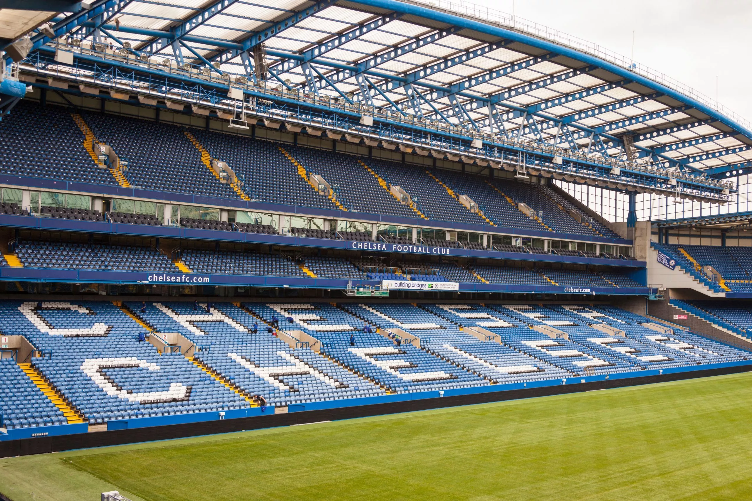 The West Stand, Chelsea Football Club, Stamford Bridge, Chelsea, London, England