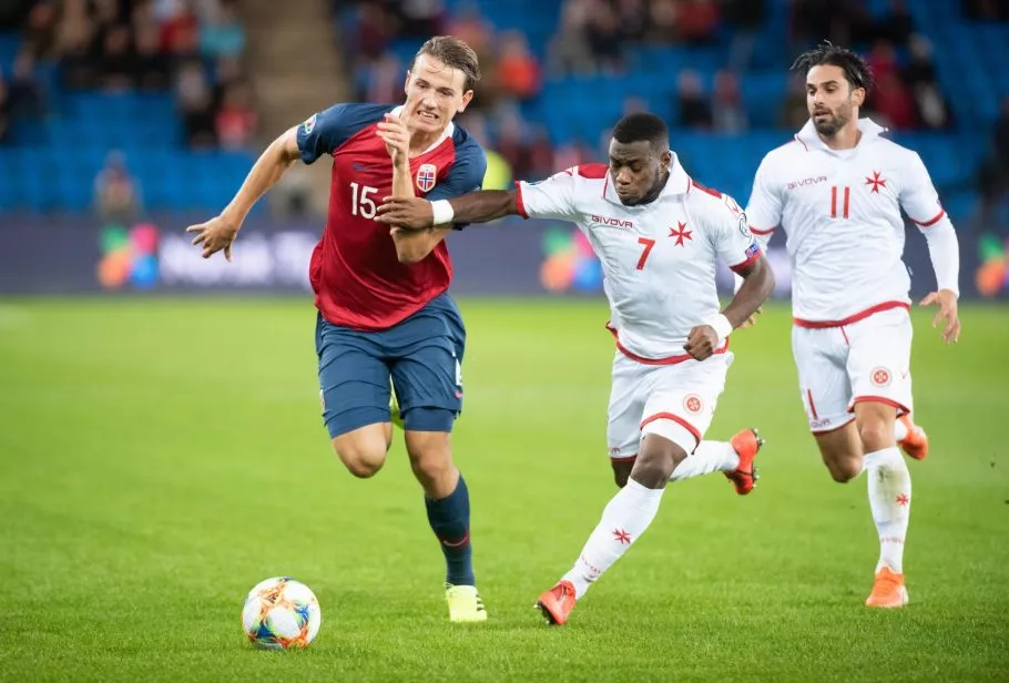 Oslo, Norway. 05th Sep, 2019. Sander Berge (15) of Norway seen during the EURO 2020 qualifier match between Norway and Malta at Ullevaal Stadion in Oslo. (Photo Credit: Gonzales Photo/Alamy Live News