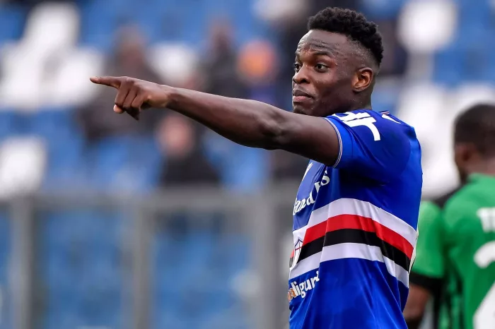 Ronaldo Vieira of UC Sampdoria reacts during the Serie A football match between US Sassuolo and UC Sampdoria at Citta del Tricolore stadium in Reggio