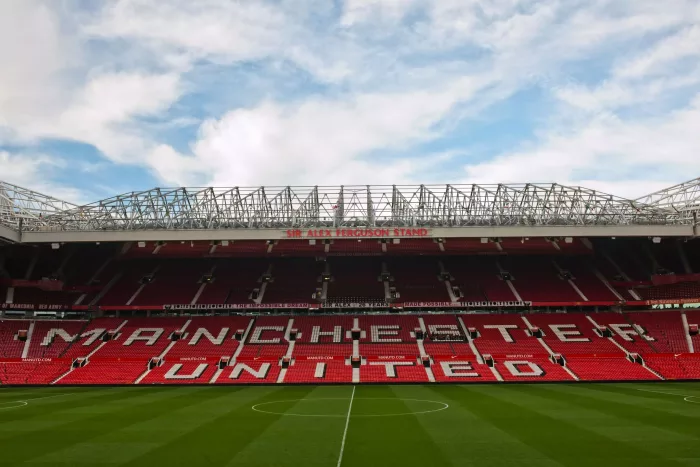 Old Trafford, home of Manchester United Football Club, Manchester, England, UK.; view of Sir Alex Ferguson Stand.
