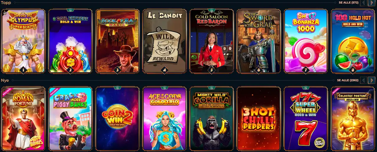 spillutvalg monsterwin